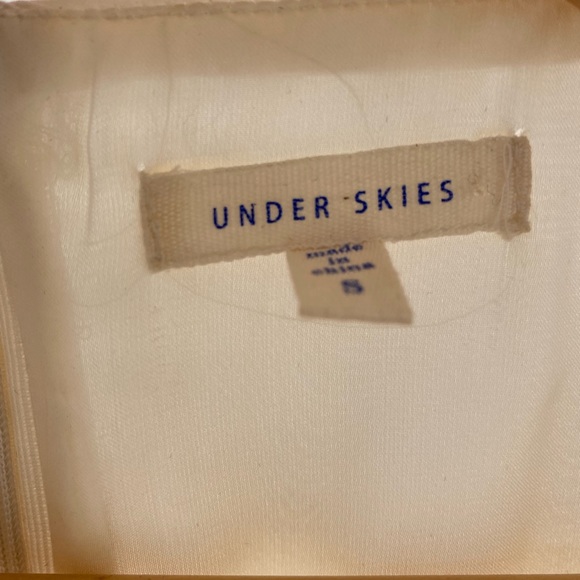 3/4 Sleeve Mini Dress - Cream, Silver and Gold/S - Picture 3 of 3